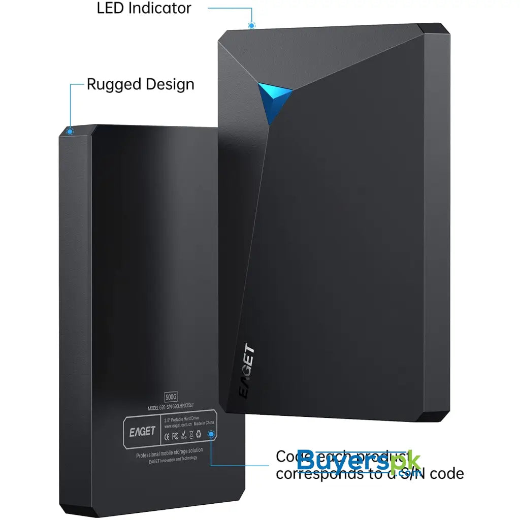 Eaget 500gb Portable External Hard Drive - HDD Price in Pakistan Eaget 500gb Portable External Hard Drive - HDD Price in Pakistan